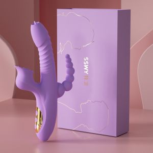 3 in 1 Masturbator Full Simulation Vibrator Silicone Anal Plug Sex Toy
